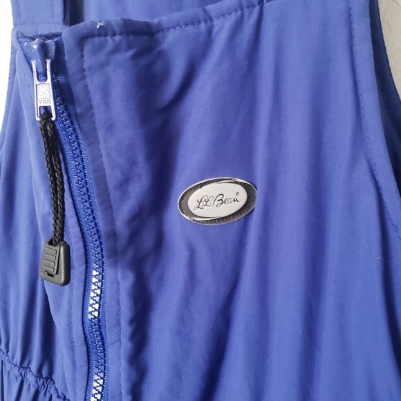 L.L. Bean Vintage Kids Medium 10/12 Royal Blue Snowsuit Bibs Winter One Piece - Picture 8 of 9